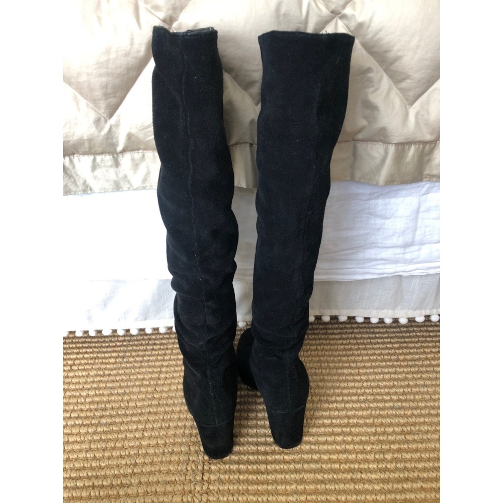 STEVE MADDEN Suede Knee Length Heeled Boots Size 5.5 - Picture 4 of 4